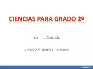 ciencias para grado 2