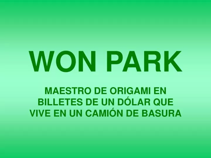 won park
