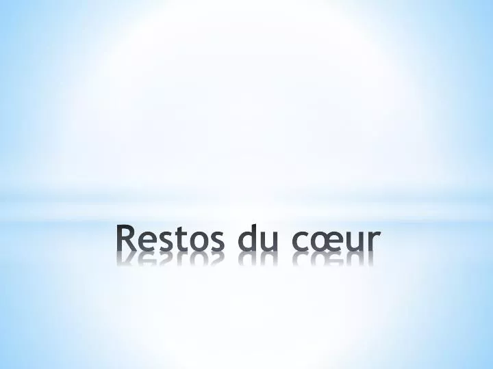 restos du c ur