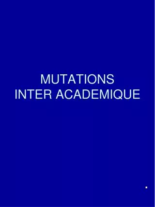 mutations inter academique