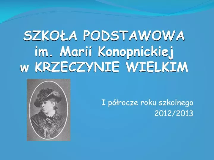 szko a podstawowa im marii konopnickiej w krzeczynie wielkim