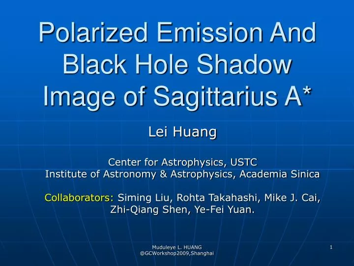polarized emission and black hole shadow image of sagittarius a