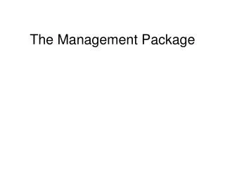 The Management Package