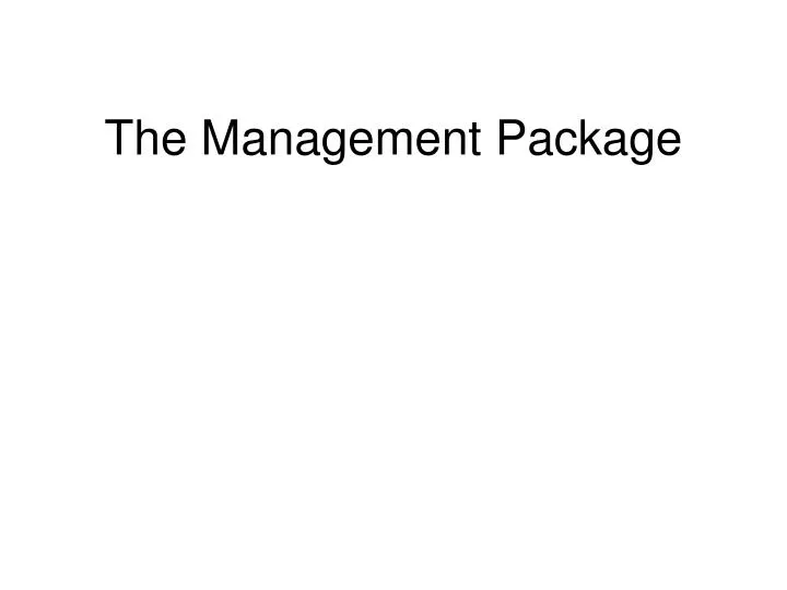 the management package