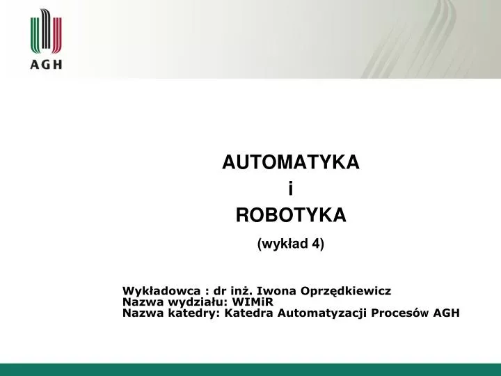 automatyka i robotyka wyk ad 4