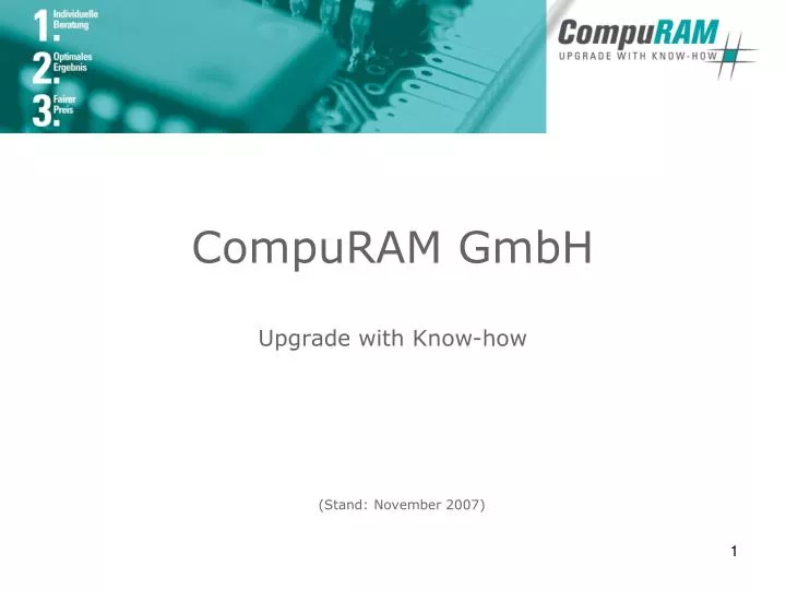 compuram gmbh upgrade with know how
