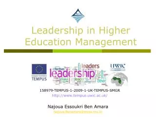 Leadership in Higher Education Management