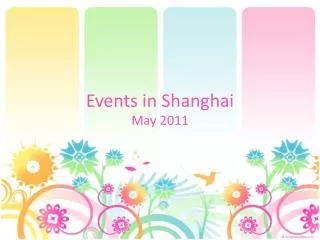 Events in Shanghai