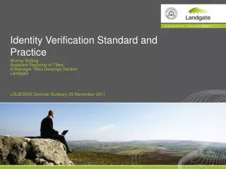 Identity Verification Standard and Practice
