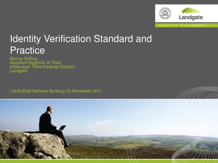 identity verification standard and practice