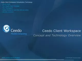 Ceedo Client Workspace