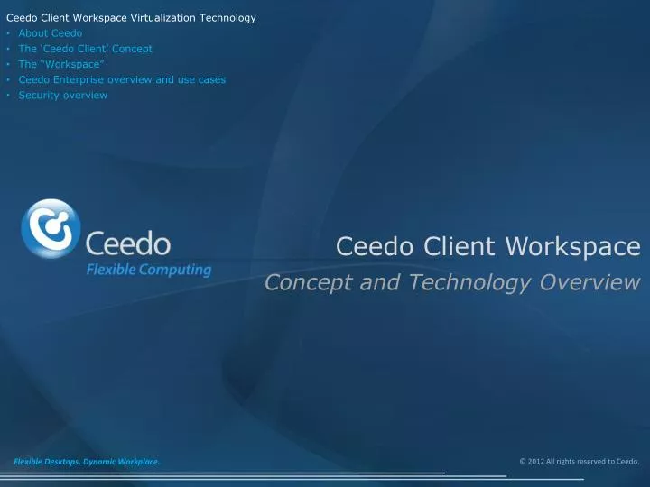 ceedo client workspace