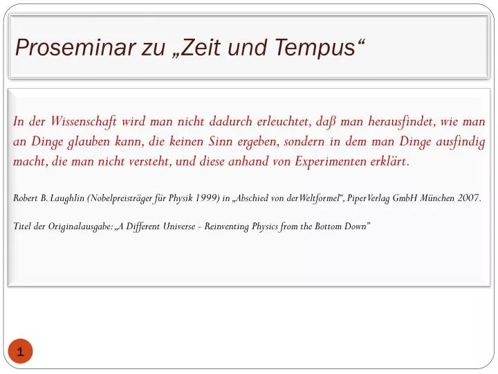 proseminar zu zeit und tempus