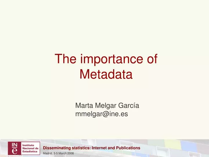 the importance of metadata