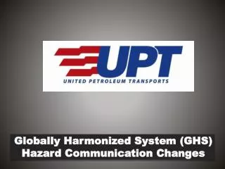Globally Harmonized System ( GHS ) Hazard Communication Changes