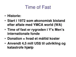 time of fast