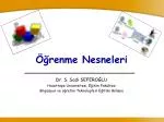 Öğrenme Nesneleri - slide 1