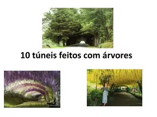 10 t neis feitos com rvores