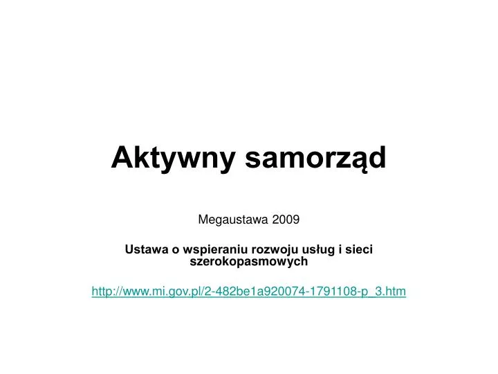 aktywny samorz d