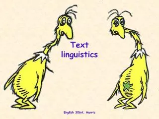Text linguistics