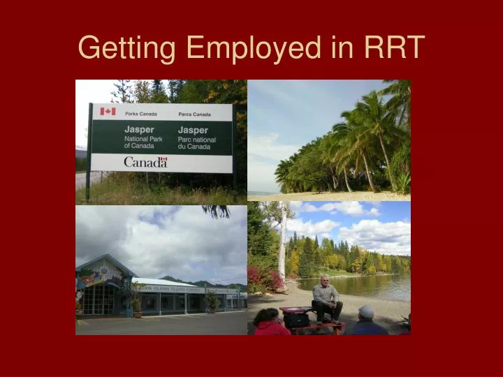 getting employed in rrt