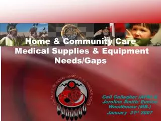 Home &amp; Community Care Medical Supplies &amp; Equipment Needs/Gaps