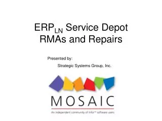 ERP LN Service Depot RMAs and Repairs
