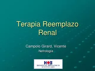 terapia reemplazo renal
