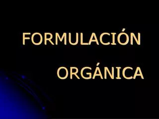 formulaci n