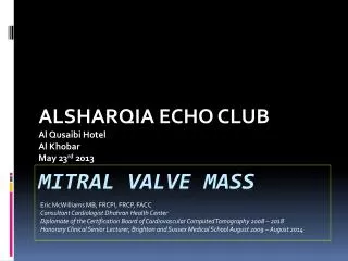 Mitral Valve Mass