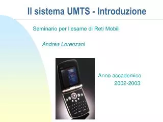 il sistema umts introduzione