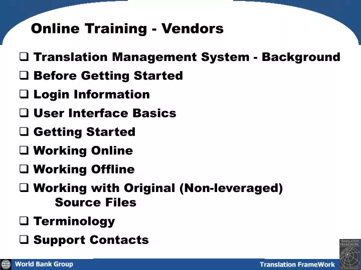 online training vendors