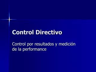 control directivo