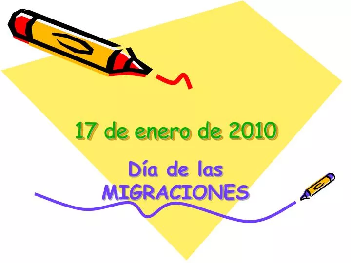 17 de enero de 2010