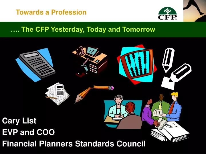 cary list evp and coo financial planners standards council