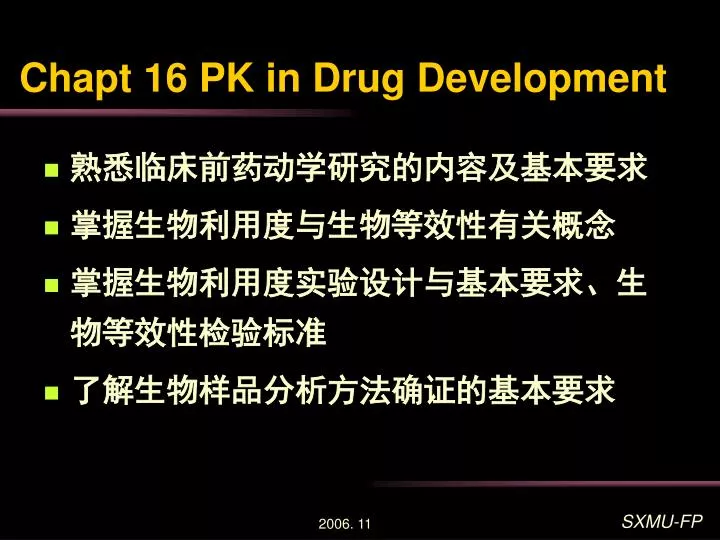 chapt 16 pk in drug development