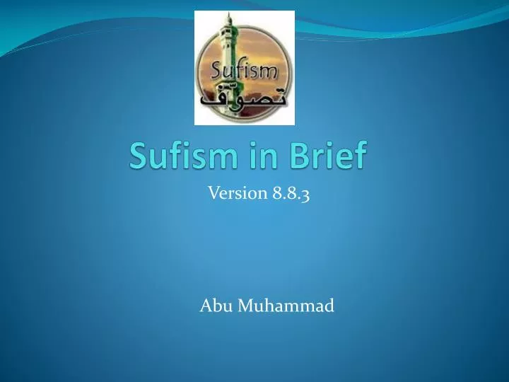 sufism in brief