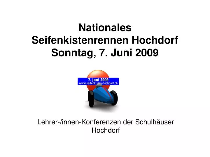 nationales seifenkistenrennen hochdorf sonntag 7 juni 2009