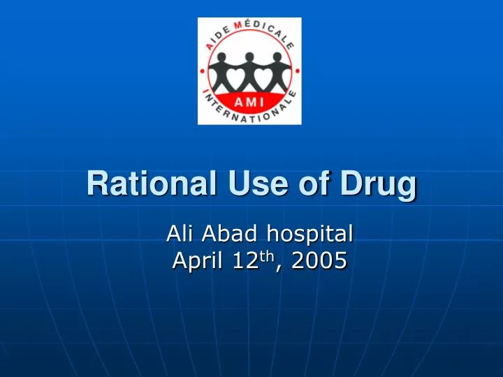 rational use of drug