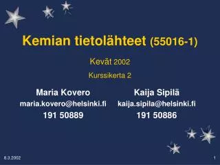 kemian tietol hteet 55016 1