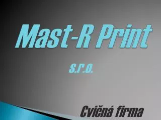 mast r print