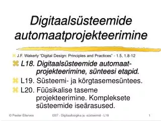digitaals steemide automaatprojekteerimine