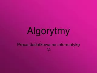 algorytmy