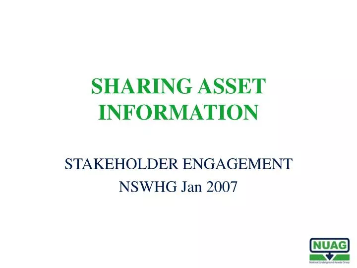 sharing asset information