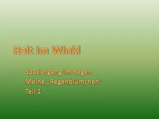 reit im winkl