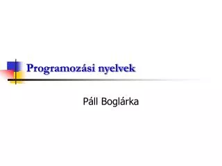 programoz si nyelvek