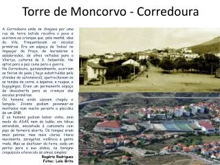 torre de moncorvo corredoura