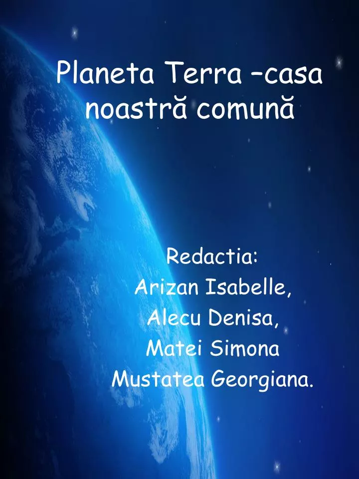 planeta terra casa noastr comun