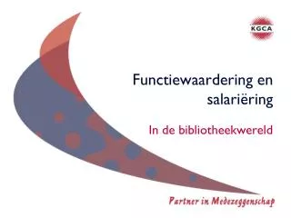 functiewaardering en salari ring