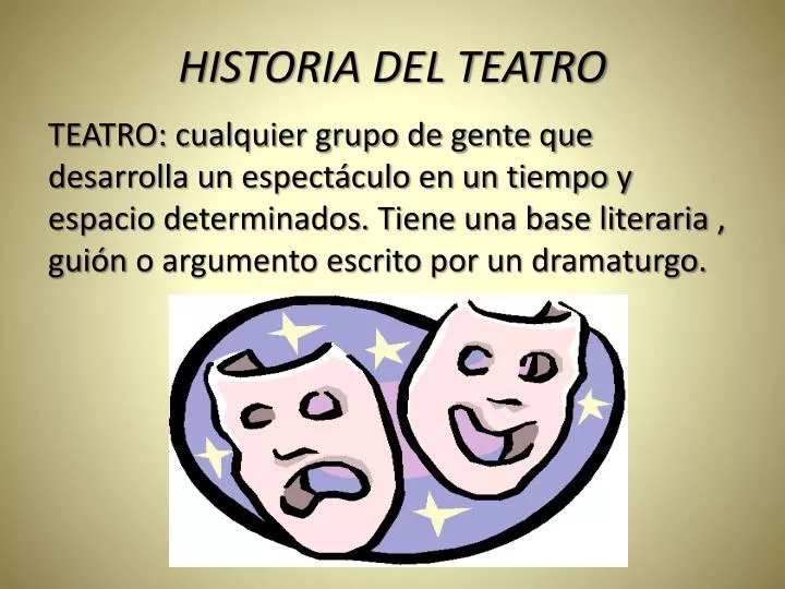 historia del teatro
